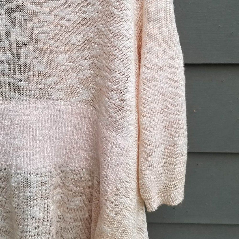 Ana Lightweight Light Pink Open Front Cardigan size Large - Picture 11 of 12